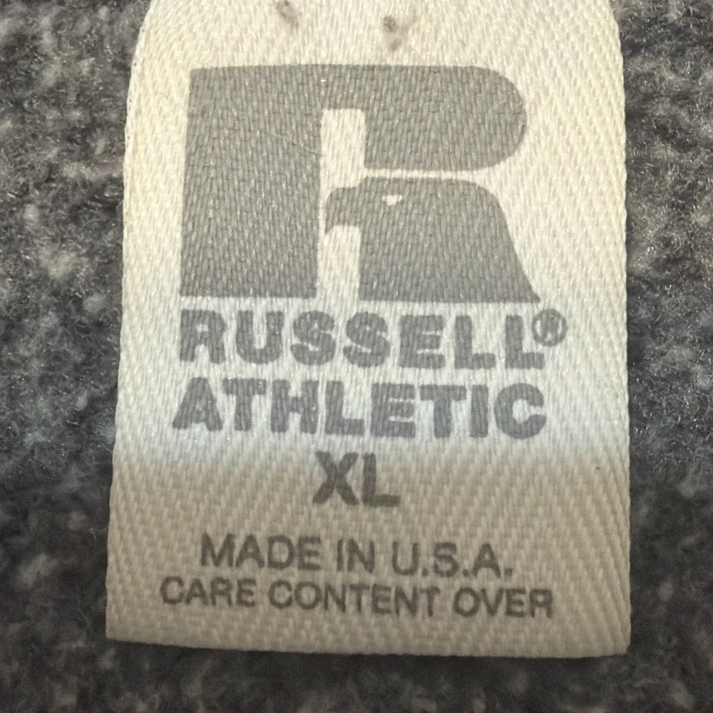 Vintage Russell Athletic 90s Distressed Paint Splatter Made USA Sweatshirt XL